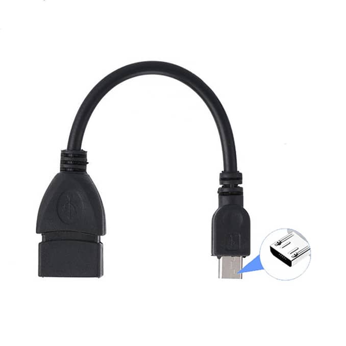 Riotel HT-62 Micro USB OTG Connecting Cable For Mobile Phone & Tablets  (Black)